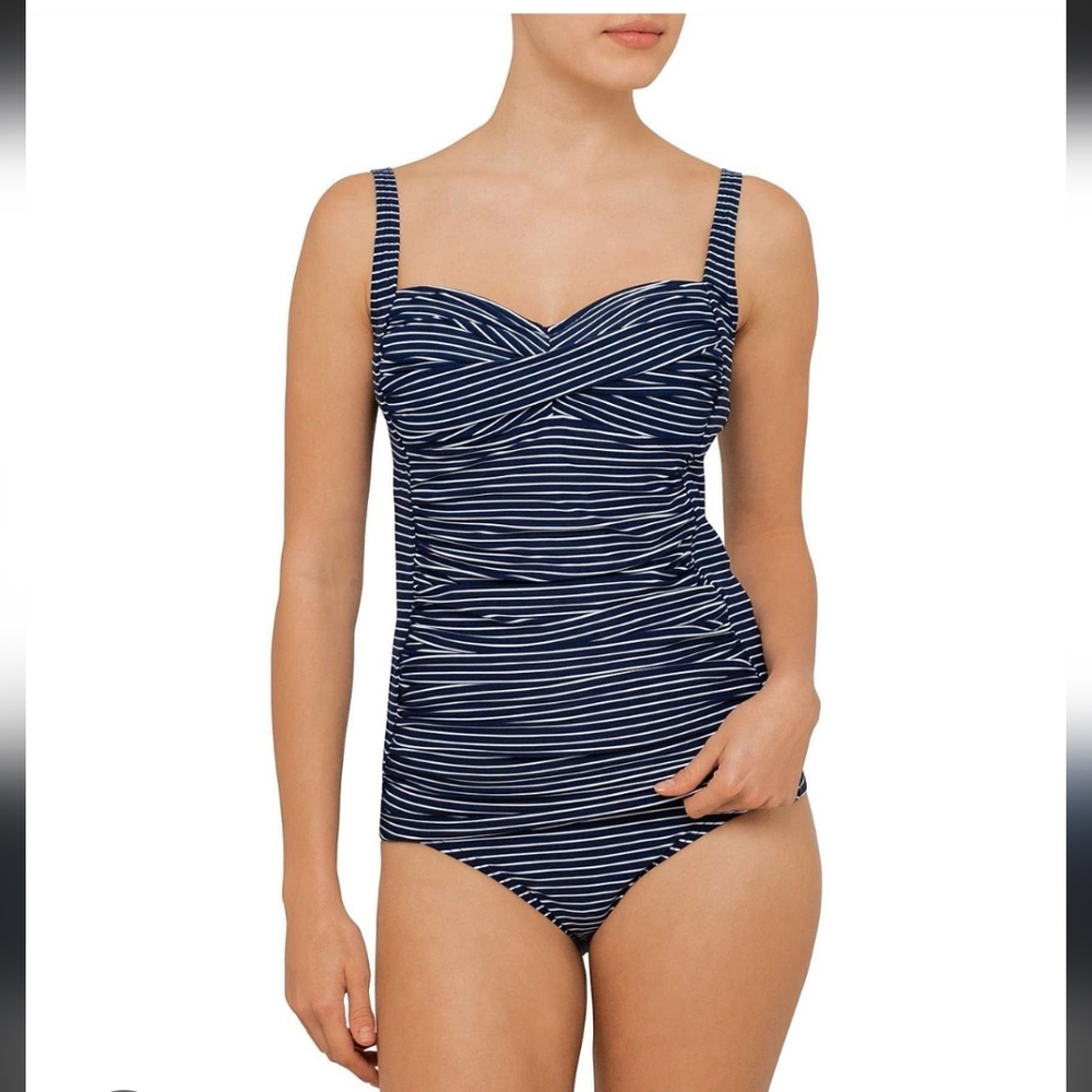 Nip Tuck Nautical Tankini Set D Cup,  US 4
